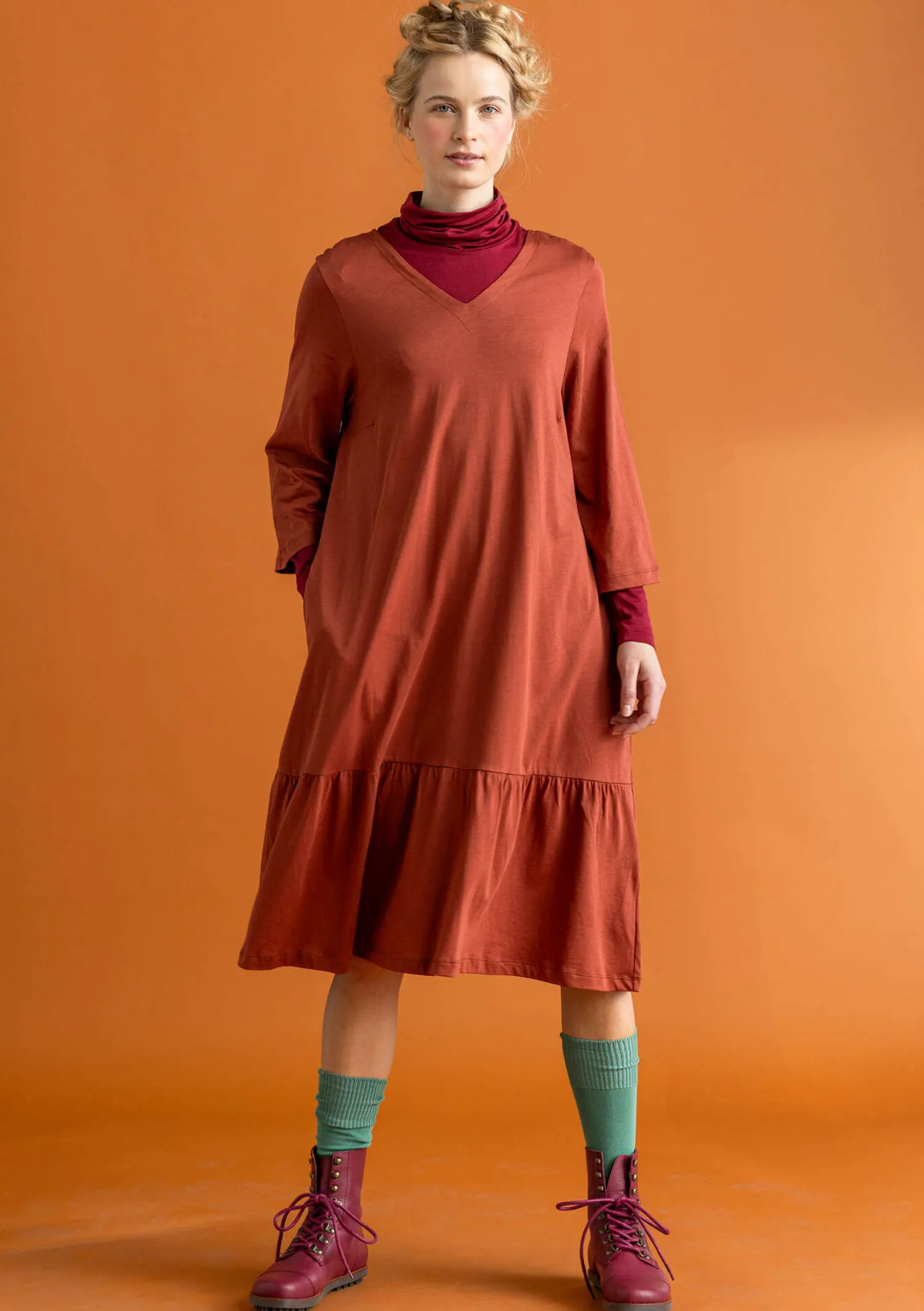 Store Gudrun Sjödén Jerseykleid „Tyra“ aus Bio-Baumwolle/Modal dunkelpetrol