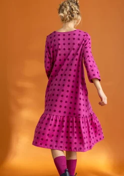 Cheap Gudrun Sjödén Jerseykleid „Tyra“ aus Bio-Baumwolle/Modal malachit-gemustert