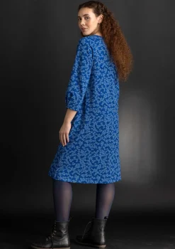 Store Gudrun Sjödén Jerseykleid „Ylva“ aus Bio-Baumwolle/Elasthan granatapfel-gemustert