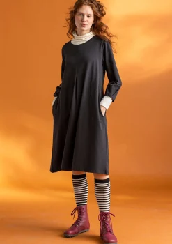 Best Gudrun Sjödén Jerseykleid „Ylva“ aus Bio-Baumwolle/Elasthan schwarz