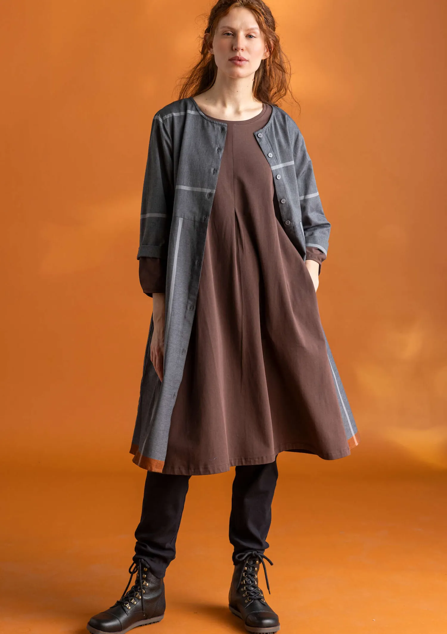 Fashion Gudrun Sjödén Jerseyleggings aus Bio-Baumwollripp schwarz