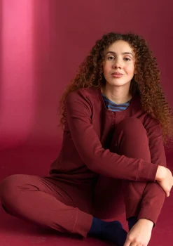 Store Gudrun Sjödén Jerseyleggings aus Bio-Baumwollripp opalgrün