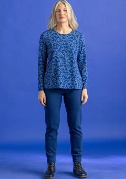 Store Gudrun Sjödén Jerseyleggings aus Bio-Baumwollripp opalgrün