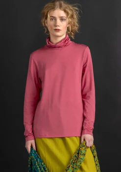 Best Sale Gudrun Sjödén Jersey-Rollkragenshirt aus Lyocell/Elasthan dunkelpetrol