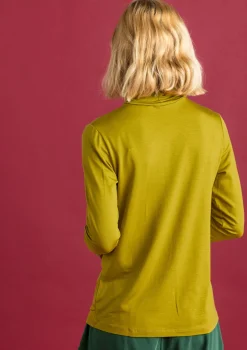 Best Gudrun Sjödén Jersey-Rollkragenshirt aus Lyocell/Elasthan olivenöl