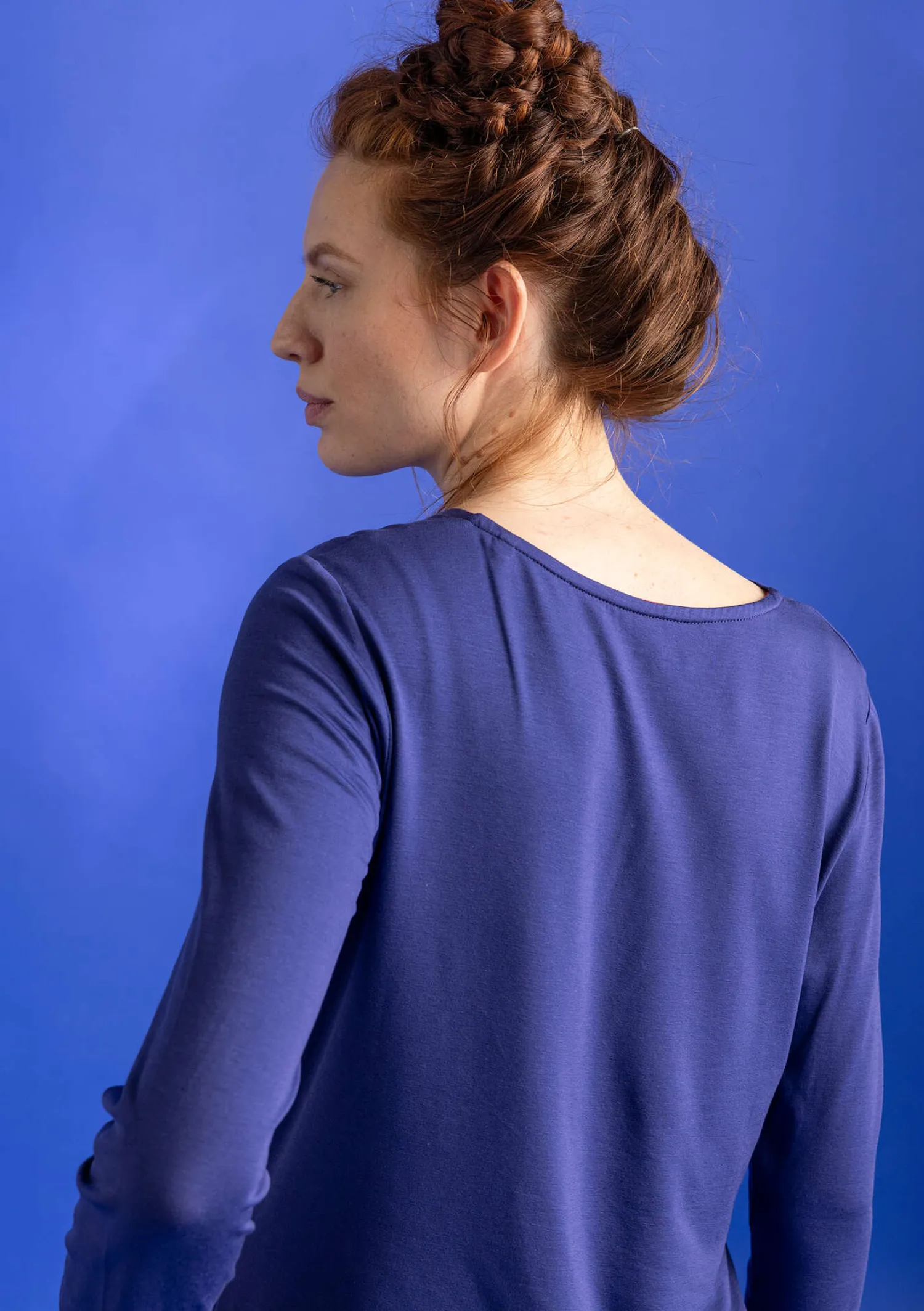 Sale Gudrun Sjödén Jerseyshirt „Helga“ aus Lyocell/Elasthan jade-gemustert