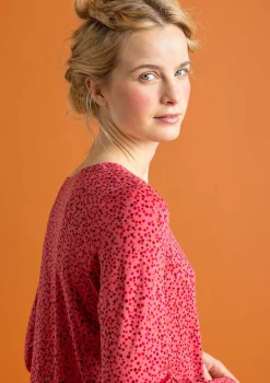 Best Gudrun Sjödén Jerseyshirt „Helga“ aus Lyocell/Elasthan feder-gemustert
