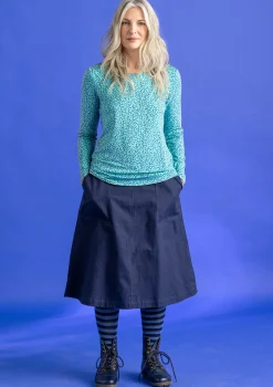Best Gudrun Sjödén Jerseyshirt „Helga“ aus Lyocell/Elasthan feder-gemustert