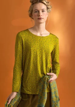Cheap Gudrun Sjödén Jerseyshirt „Helga“ aus Lyocell/Elasthan feder-gemustert