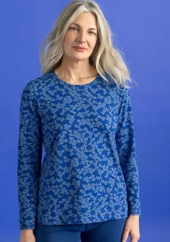 Hot Gudrun Sjödén Jerseyshirt „Ylva“ aus Bio-Baumwolle/Elasthan hellpetrol