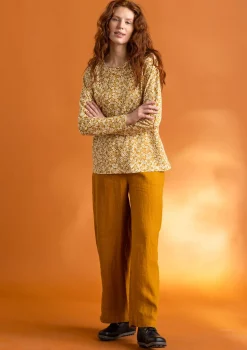Best Sale Gudrun Sjödén Jerseyshirt „Ylva“ aus Bio-Baumwolle/Elasthan feder