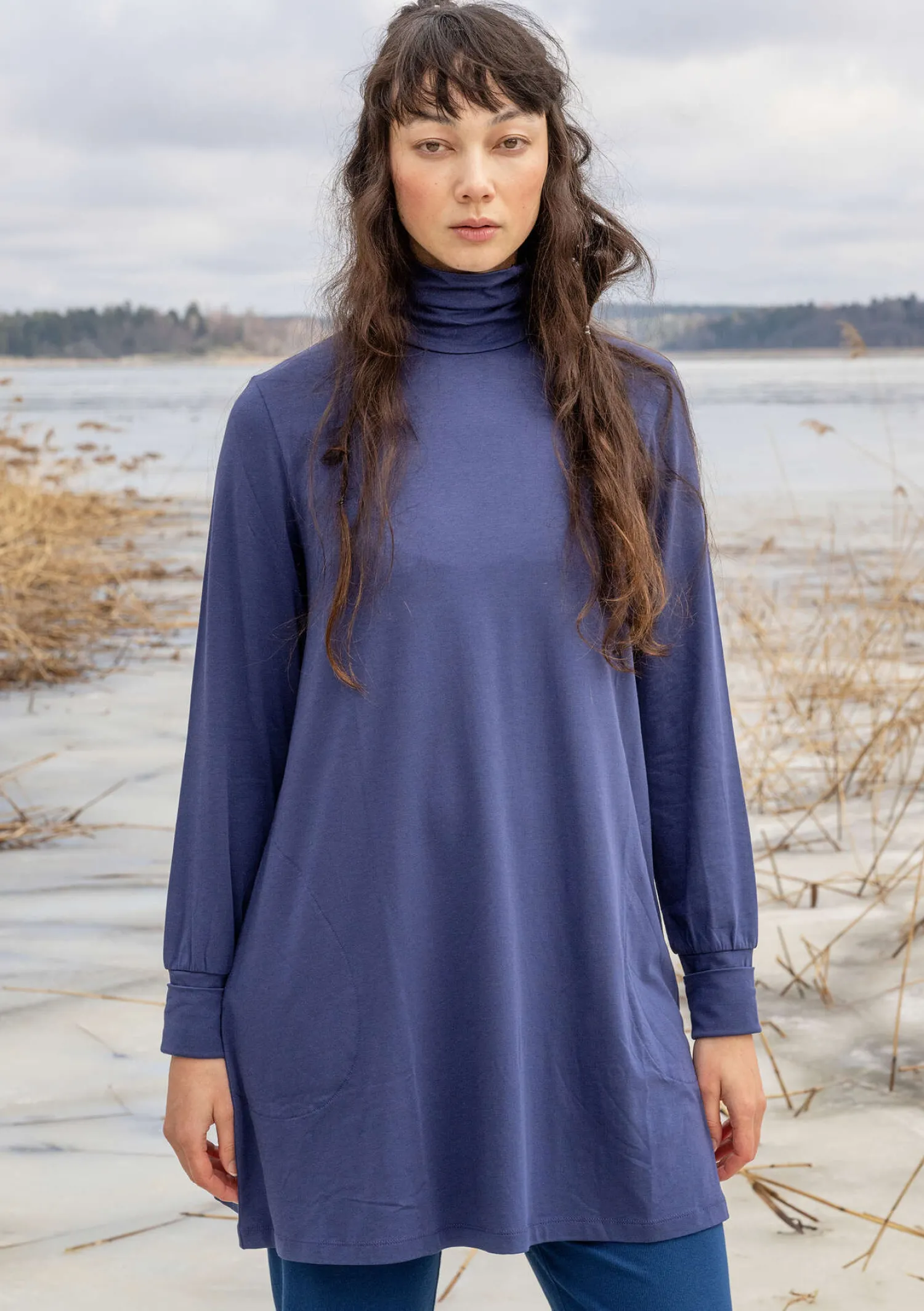 Best Sale Gudrun Sjödén Jerseytunika aus Bio-Baumwolle/Modal/Elasthan moosgrün