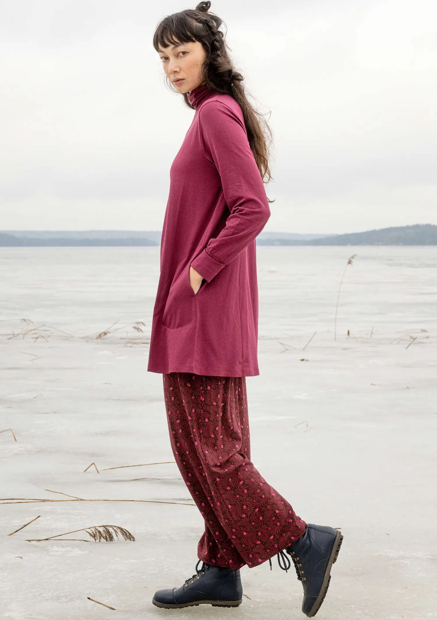 Store Gudrun Sjödén Jerseytunika aus Bio-Baumwolle/Modal/Elasthan schwarz