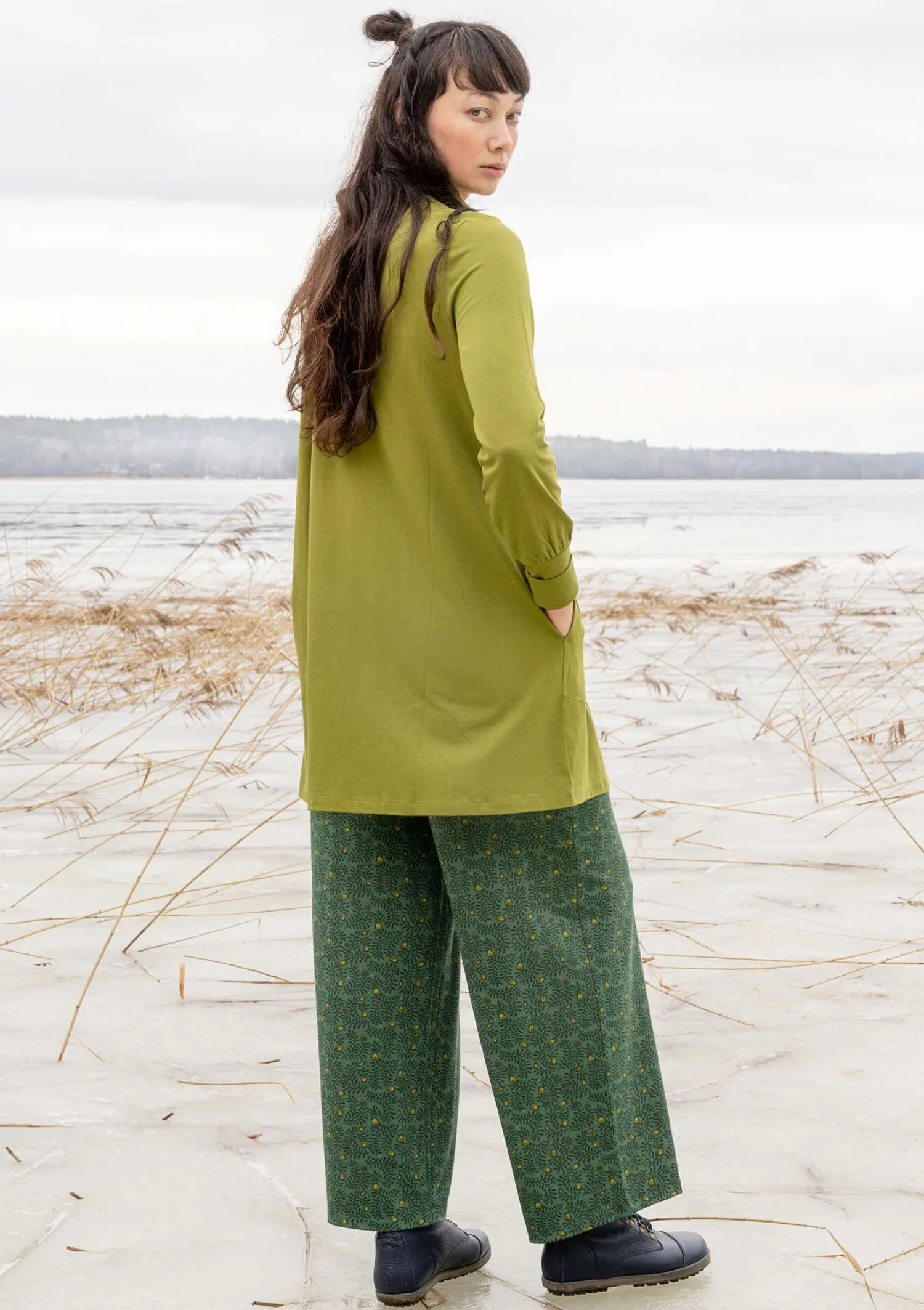 Store Gudrun Sjödén Jerseytunika aus Bio-Baumwolle/Modal/Elasthan schwarz