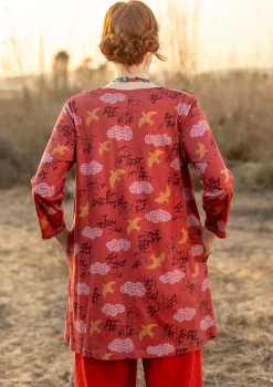 Sale Gudrun Sjödén Jerseytunika „Flyttfågel“ aus Bio-Baumwolle schwarz