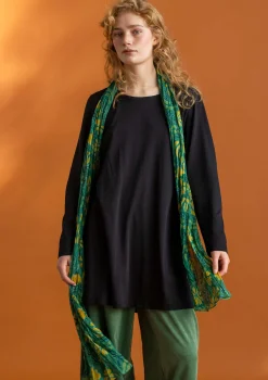 Sale Gudrun Sjödén Jerseytunika „Tyra“ aus Bio-Baumwolle/Modal malachit-gemustert