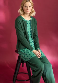 Sale Gudrun Sjödén Jerseytunika „Tyra“ aus Bio-Baumwolle/Modal malachit-gemustert