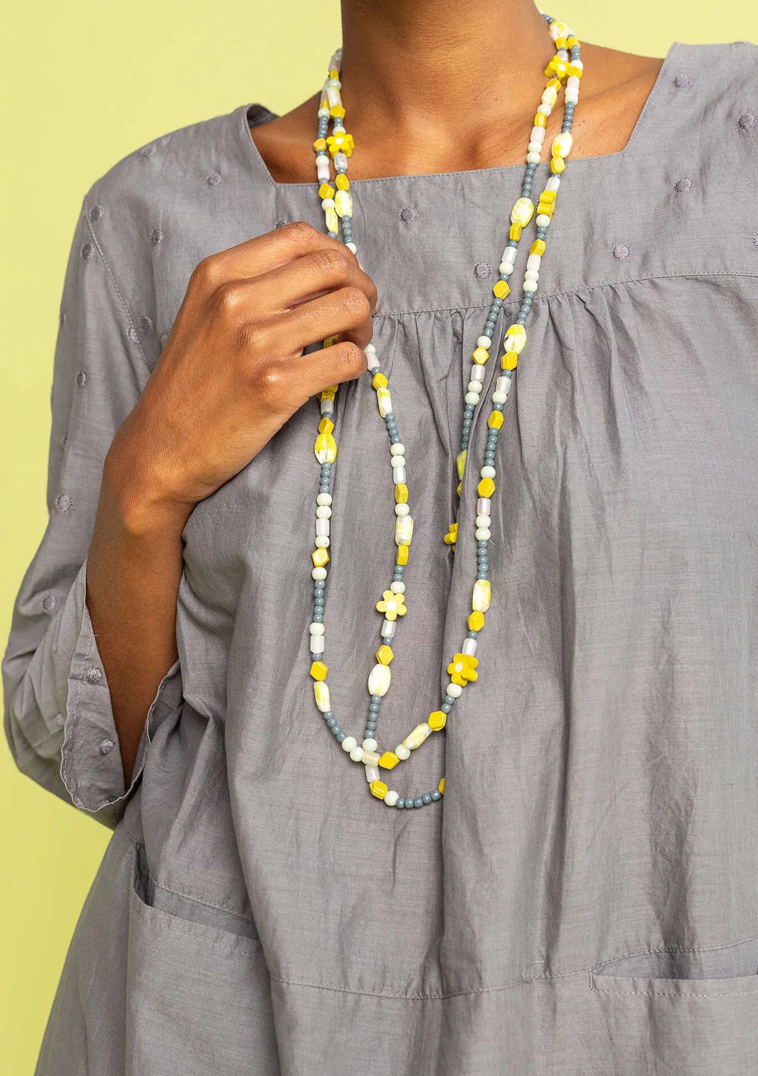 Shop Gudrun Sjödén Kette „Jane“ aus Recycling-Glasperlen mittsommerblumen