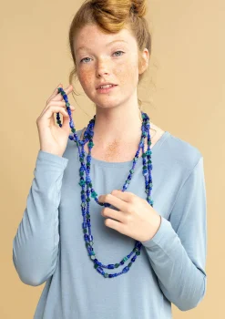 Online Gudrun Sjödén Kette „Jane“ aus Recycling-Glasperlen natur