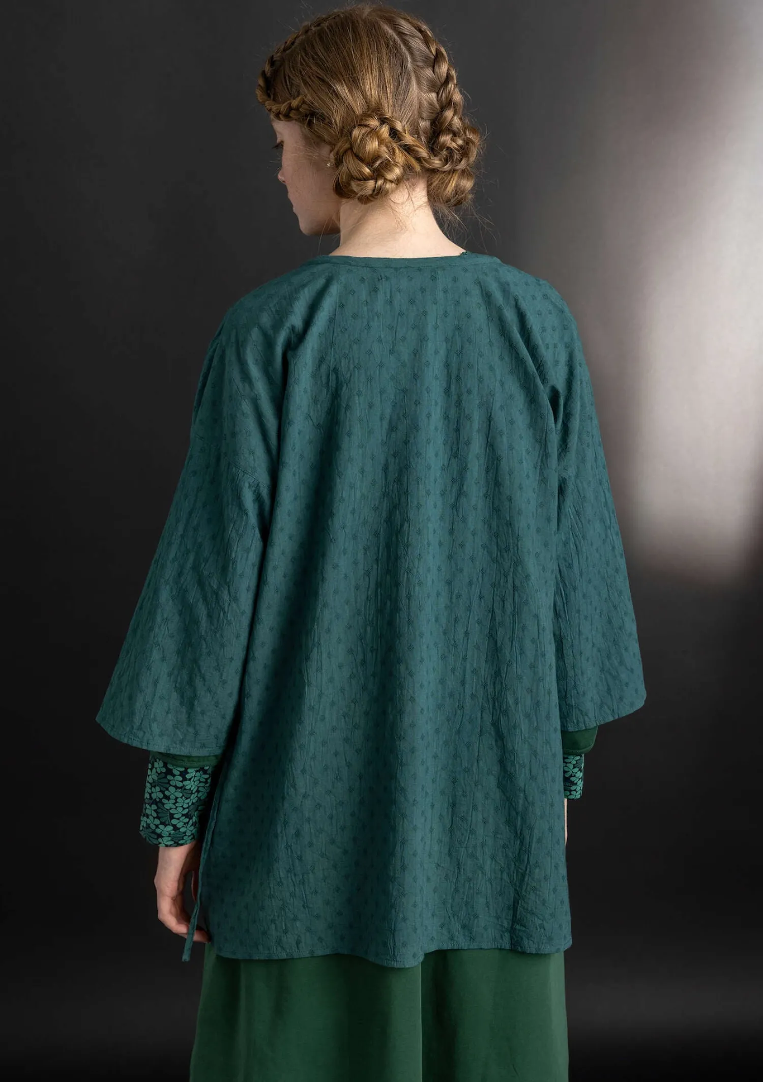 Discount Gudrun Sjödén Kimono aus Bio-Baumwolldobby blauglöckchen