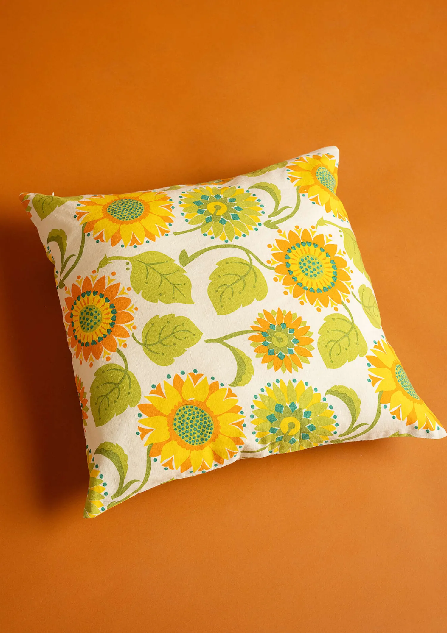Online Gudrun Sjödén Kissenhülle „Sunflower“ aus Bio-Baumwolle/Leinen hellsand
