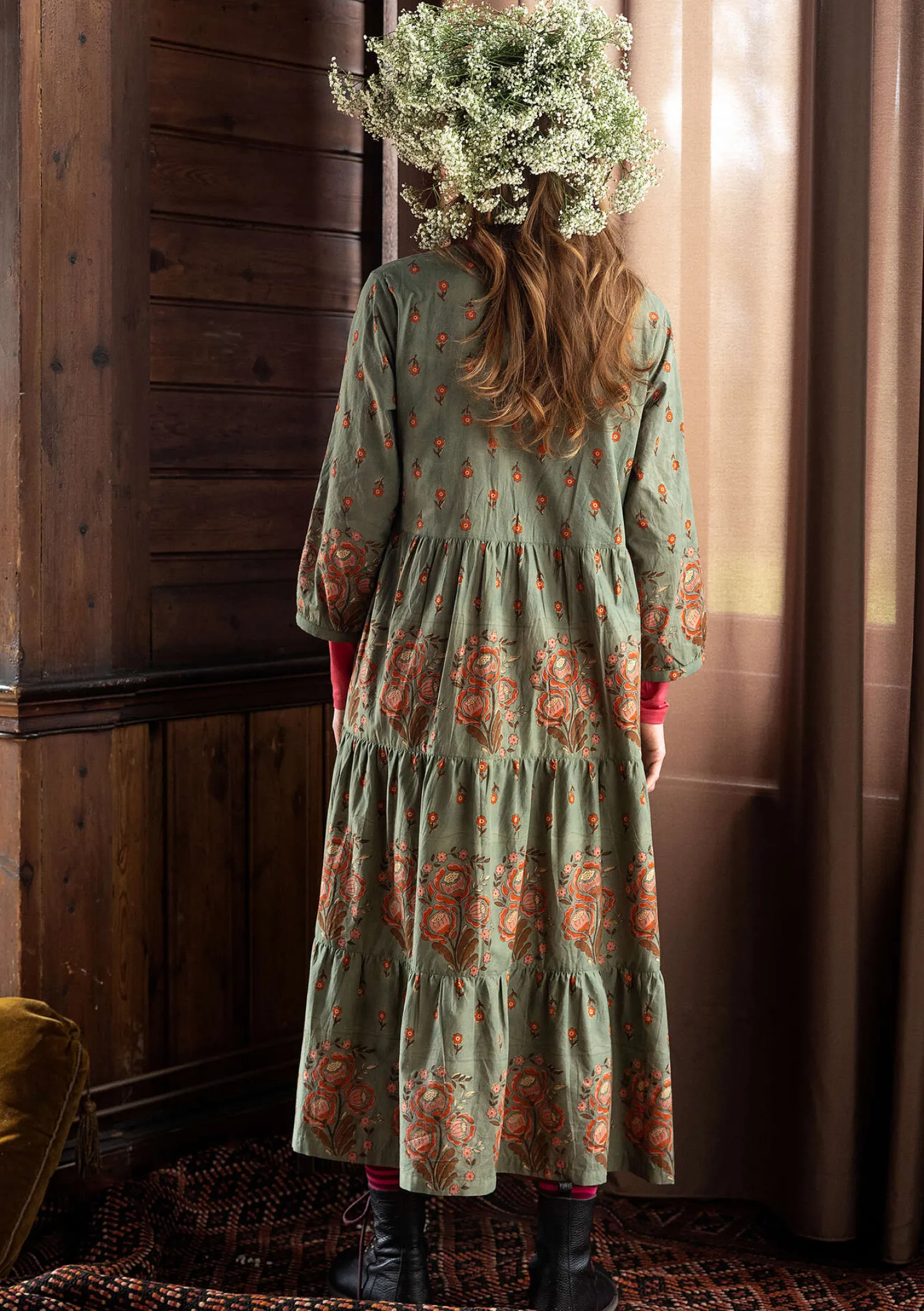 Cheap Gudrun Sjödén Kleid „Asta“ aus Bio-Baumwollgewebe schwarz