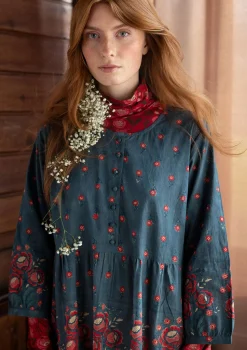 Cheap Gudrun Sjödén Kleid „Asta“ aus Bio-Baumwollgewebe schwarz