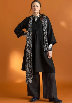 Cheap Gudrun Sjödén Kleid „Asta“ aus Leinengewebe hopper-gemustert