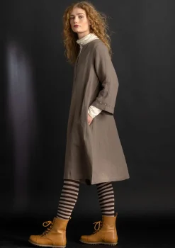 Sale Gudrun Sjödén Kleid „Asta“ aus Leinengewebe schwarz