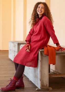 Online Gudrun Sjödén Kleid aus Leinengewebe indigo