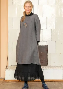 Shop Gudrun Sjödén Kleid aus Leinengewebe indigo