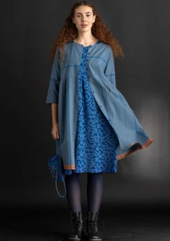 Store Gudrun Sjödén Kleid „Ava” aus Bio-Baumwollgewebe schwarz