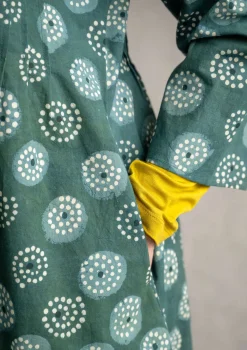 Online Gudrun Sjödén Kleid „Clay“ aus Bio-Baumwollgewebe indigo