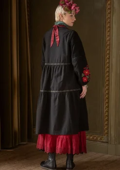 New Gudrun Sjödén Kleid „Åland“ aus Bio-Baumwollgewebe schwarz