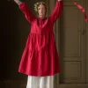 Cheap Gudrun Sjödén Kleid „Åland“ aus Bio-Baumwollgewebe pinie