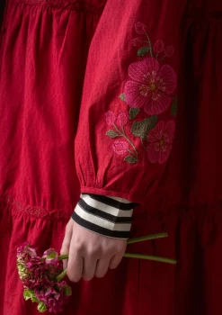 Cheap Gudrun Sjödén Kleid „Åland“ aus Bio-Baumwollgewebe pinie
