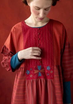 Cheap Gudrun Sjödén Kleid „Sofia“ aus Bio-Baumwollgewebe bläuling
