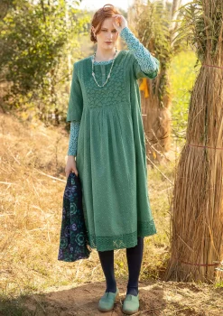 Cheap Gudrun Sjödén Kleid „Strandfynd“ aus Bio-Baumwollgewebe schwarz