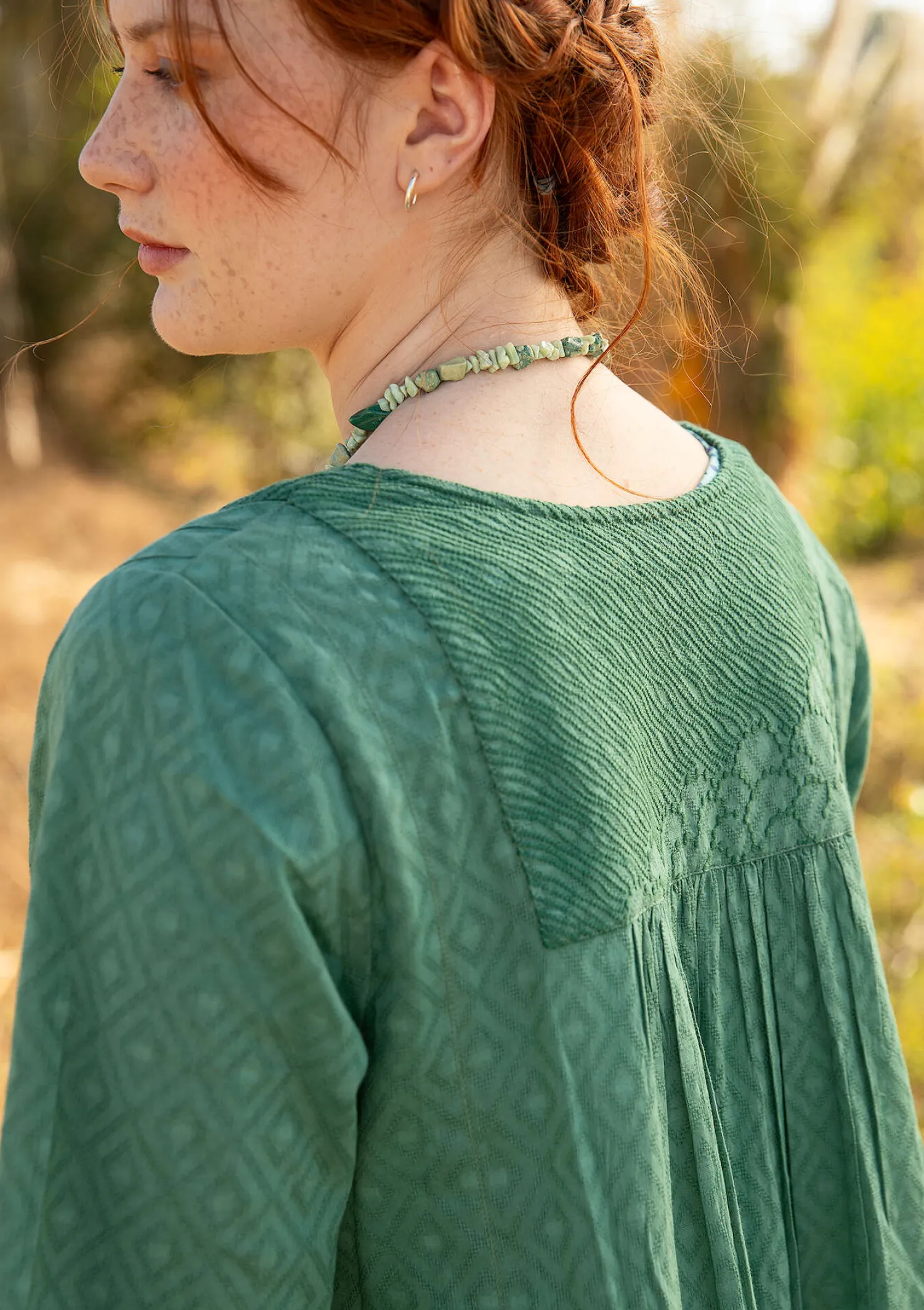 Discount Gudrun Sjödén Kleid „Strandfynd“ aus Bio-Baumwollgewebe rost