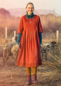 Cheap Gudrun Sjödén Kleid „Strandfynd“ aus Bio-Baumwollgewebe meerglasgrün