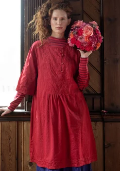 Best Sale Gudrun Sjödén Kleid „Wanja“ aus Bio-Baumwollgewebe ocker