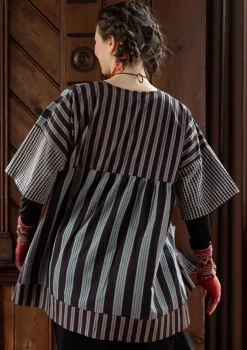 Shop Gudrun Sjödén Künstlerbluse „Sofia“ aus Bio-Baumwolle schwarz