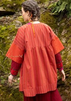 Flash Sale Gudrun Sjödén Künstlerbluse „Sofia“ aus Bio-Baumwolle krapprot