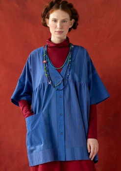 Flash Sale Gudrun Sjödén Künstlerbluse „Sofia“ aus Bio-Baumwolle bläuling