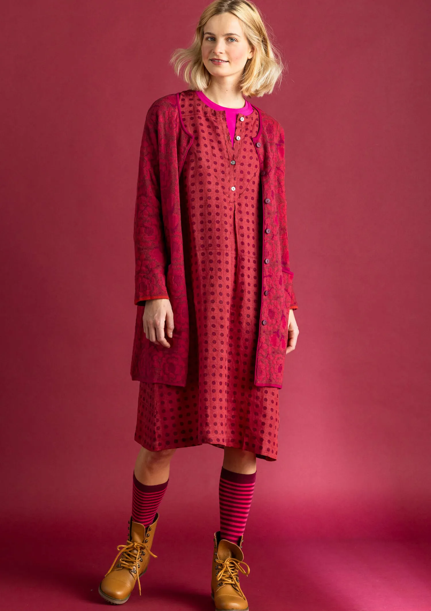 Cheap Gudrun Sjödén Langstrickjacke „Astrid“ aus Bio-/Recycling-Baumwolle schwarz
