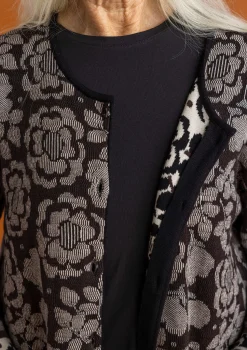Best Gudrun Sjödén Langstrickjacke „Astrid“ aus Bio-/Recycling-Baumwolle schwarz