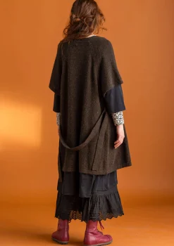 New Gudrun Sjödén Langstrickjacke aus Alpakagemisch feige-melange