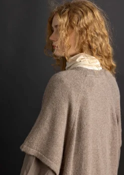 Best Gudrun Sjödén Langstrickjacke aus Alpakagemisch dunkelnatur-melange