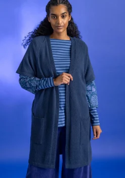 Best Gudrun Sjödén Langstrickjacke aus Alpakagemisch dunkelnatur-melange