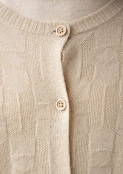 Shop Gudrun Sjödén Langstrickjacke „Capella“ aus Lammwolle feder-genoppt